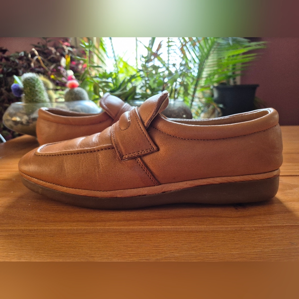 Thom McAn Tan Leather Loafers‎ - Mems Size 9.5